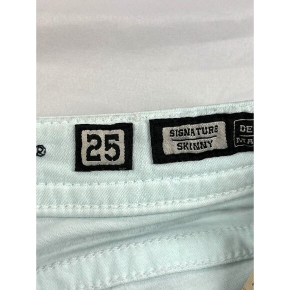 Miss Me Signature Skinny Jeans Size 25 Blue Glass - Picture 5 of 10